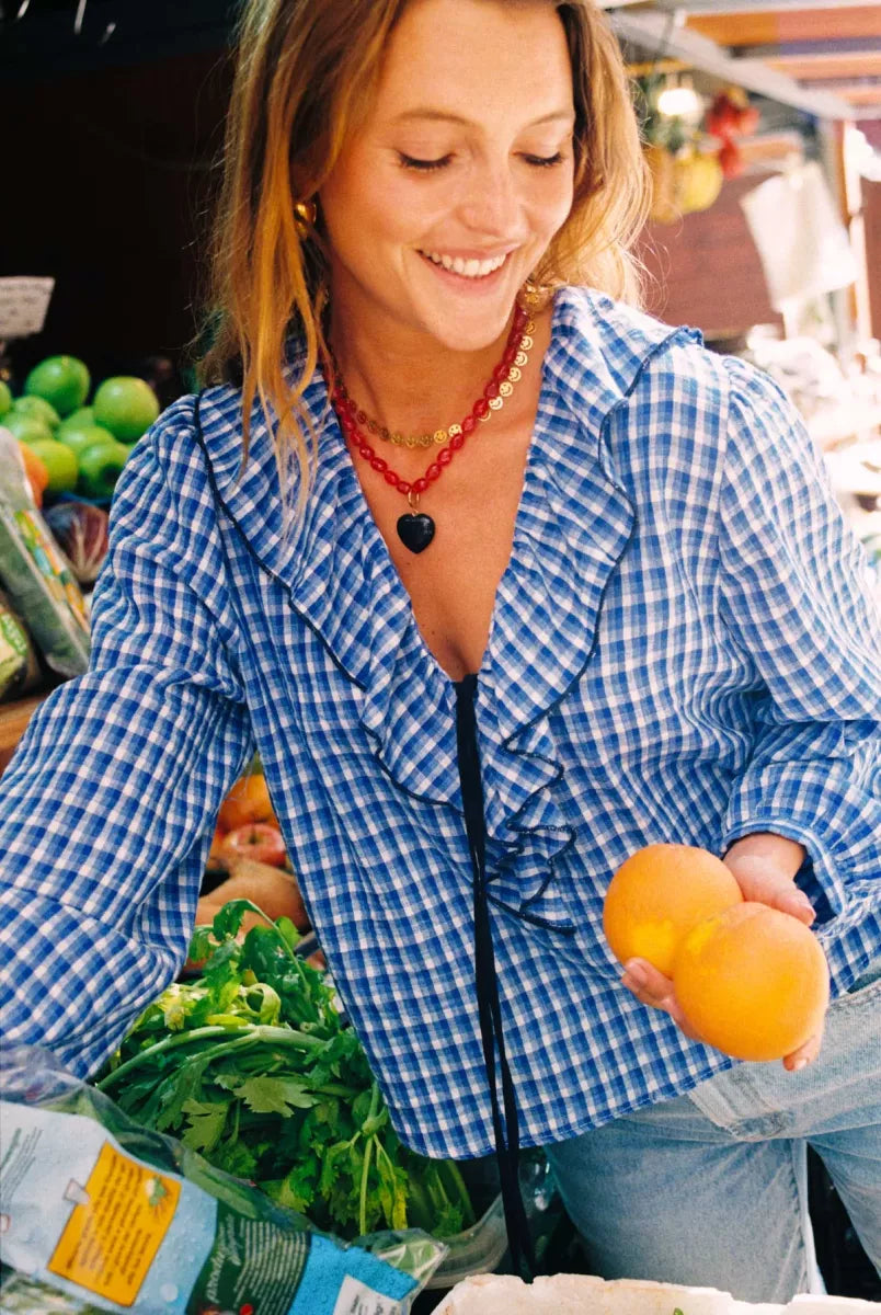 BONNIE STUDIOS Bobby Burgundy Necklace