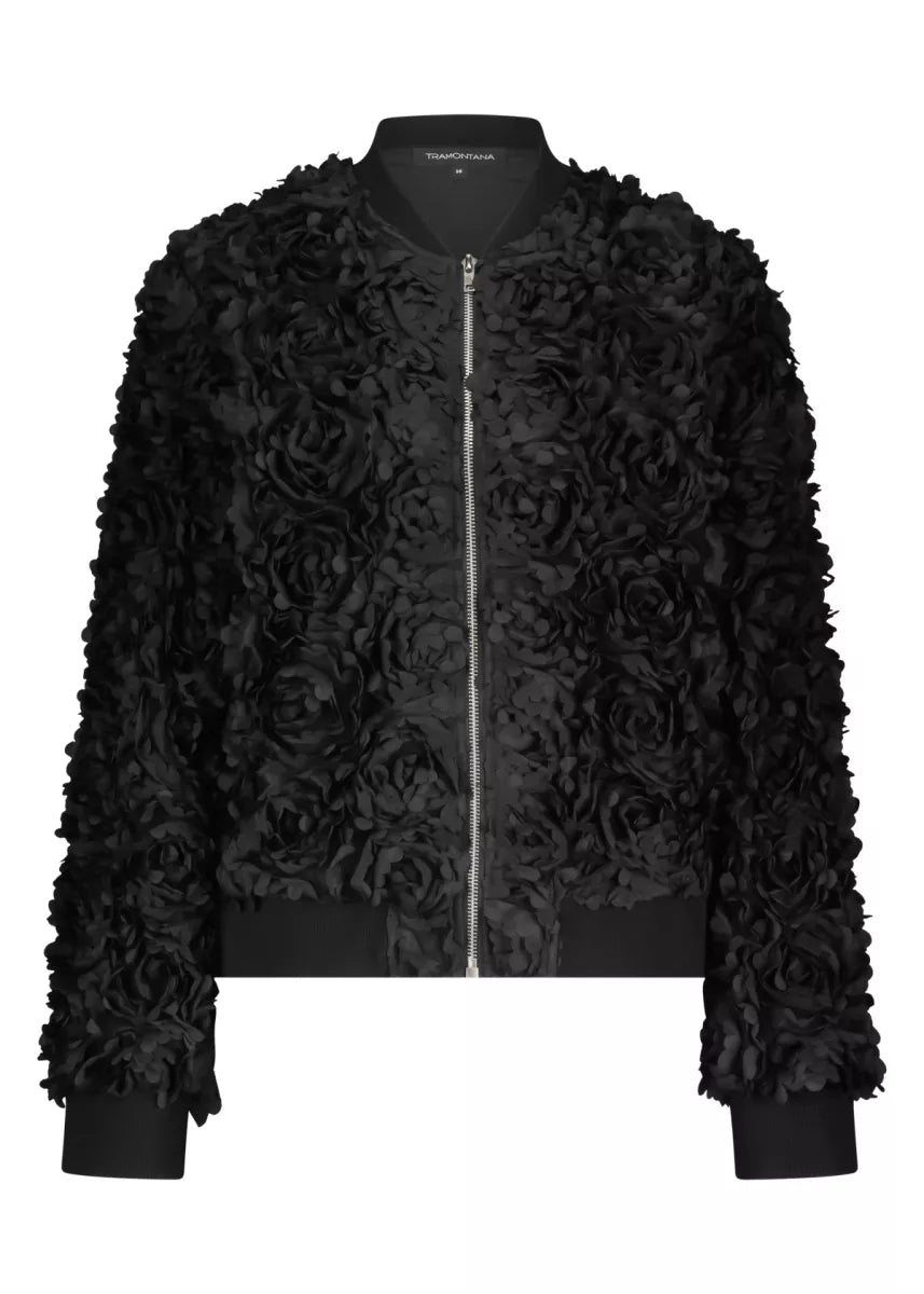TRAMONTANA Bomber Jacket 3D Flowers