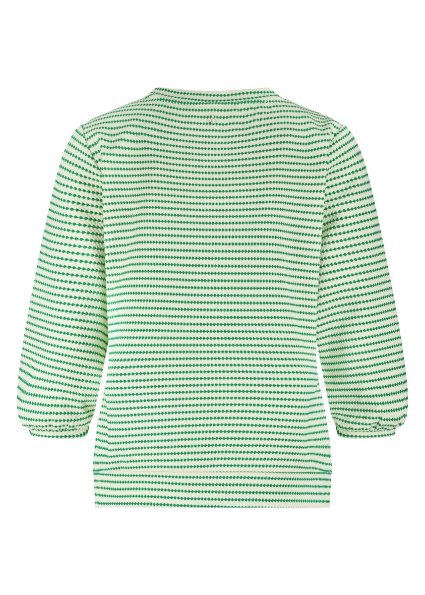 TRAMONTANA Emerald Striped Top