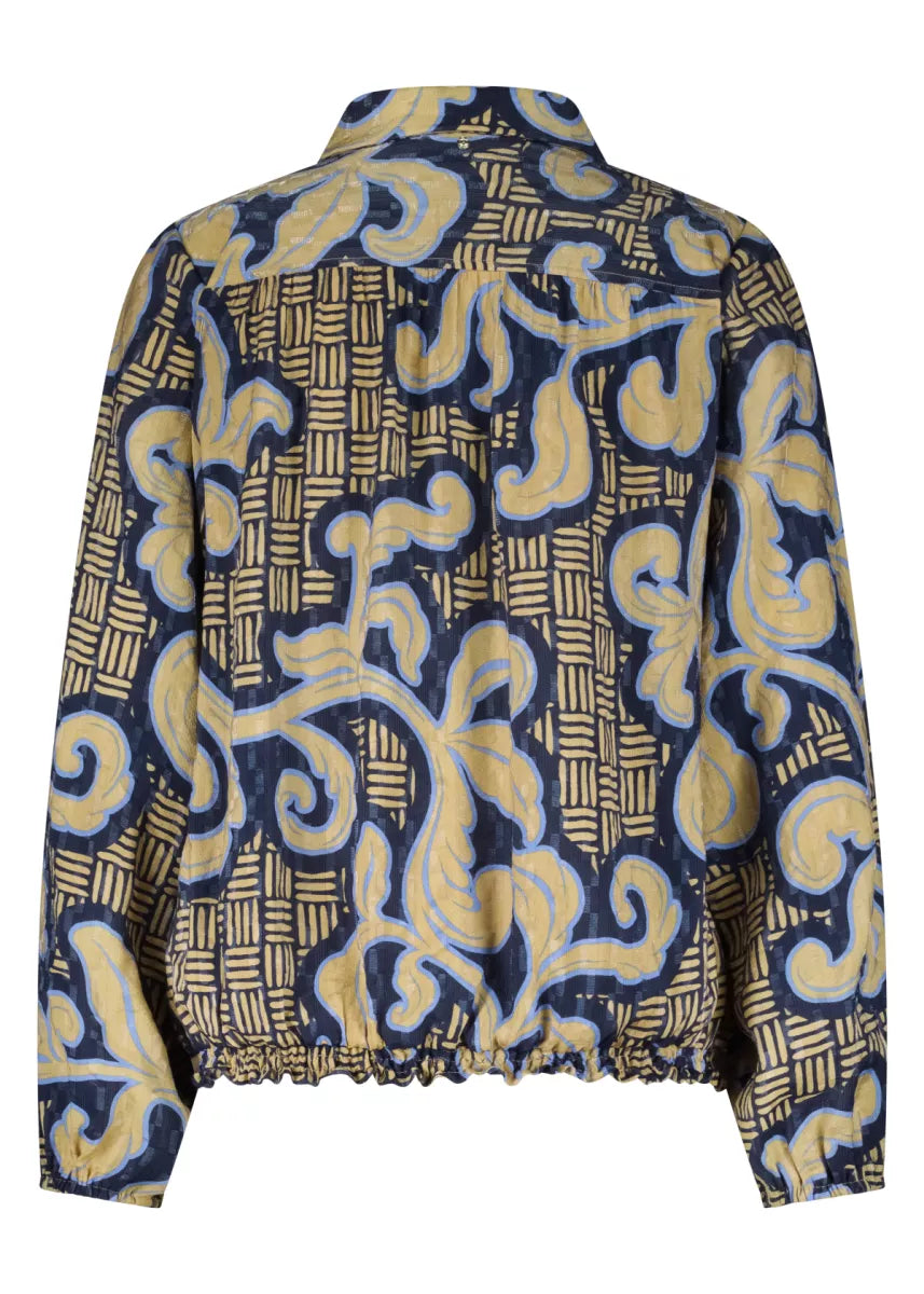 TRAMONTANA Blouse Modern Rococo Tie Detail