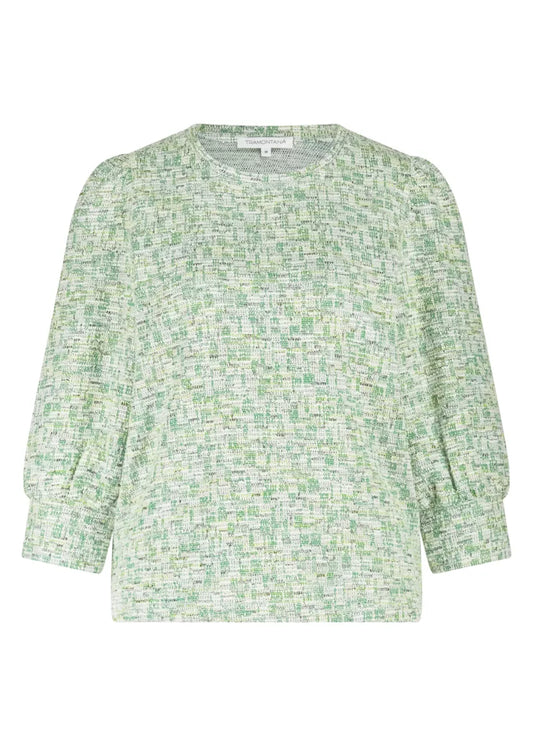 TRAMONTANA Stretch Tweed Top