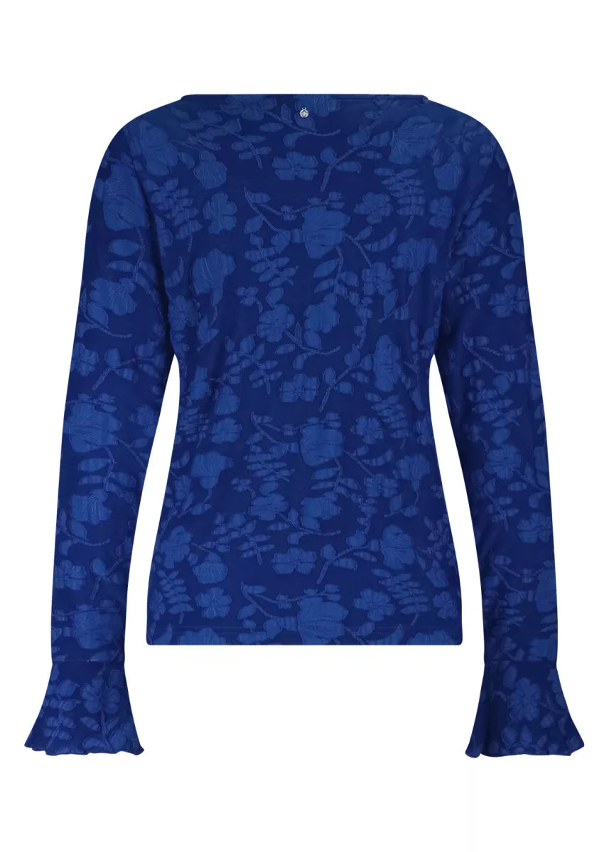 TRAMONTANA Flared-Sleeve Ausbrenner Top