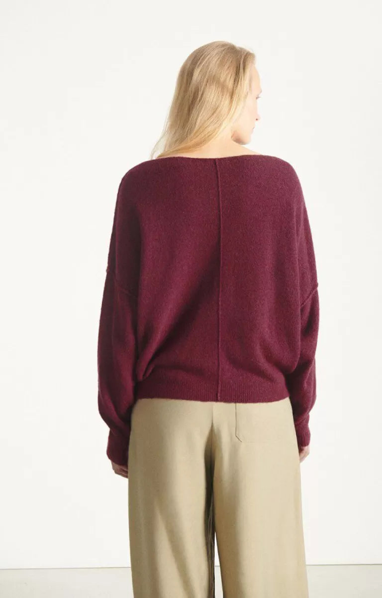 AMERICAN VINTAGE Jumper Damsville - Mottled Grape