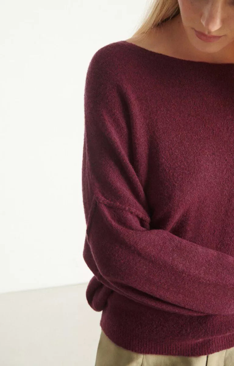 AMERICAN VINTAGE Jumper Damsville - Mottled Grape