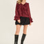 A VIEUW Floretta Blouse - Cabernet
