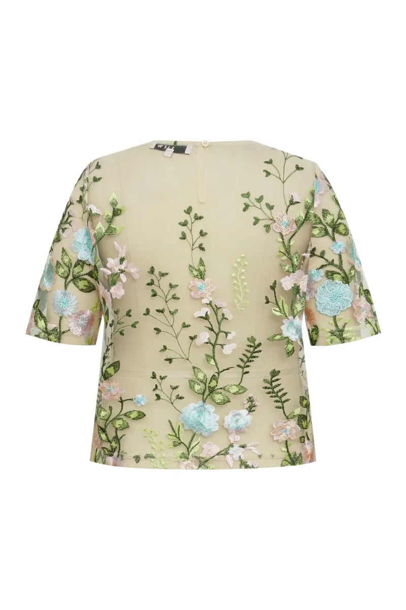 A VIEW Fuschia Blouse - Rose/Blue