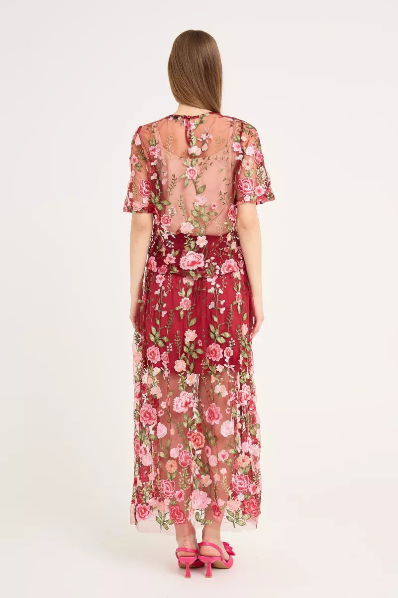 A VIEW Fuschia Blouse