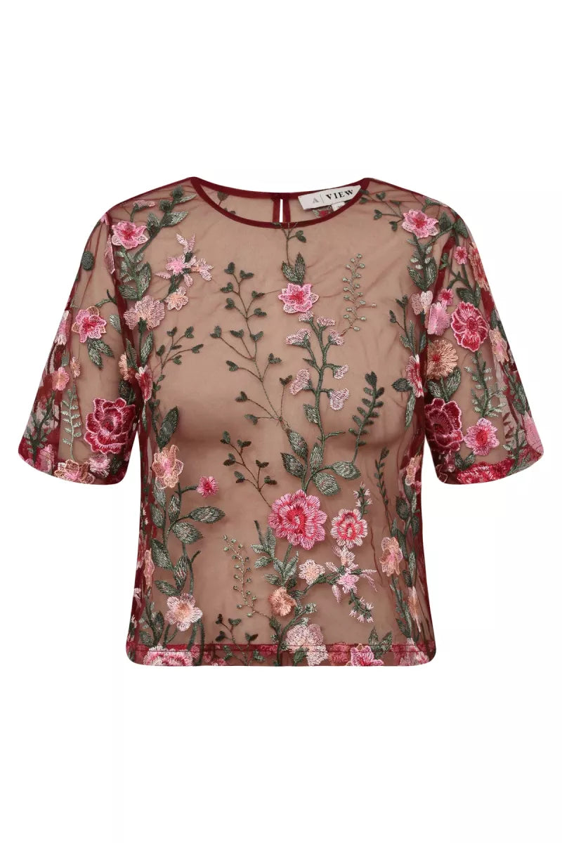 A VIEW Fuschia Blouse