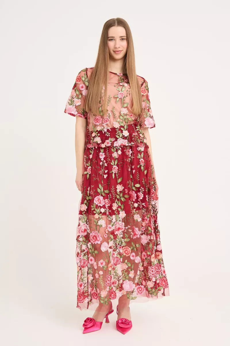 A VIEW Fuschia Blouse