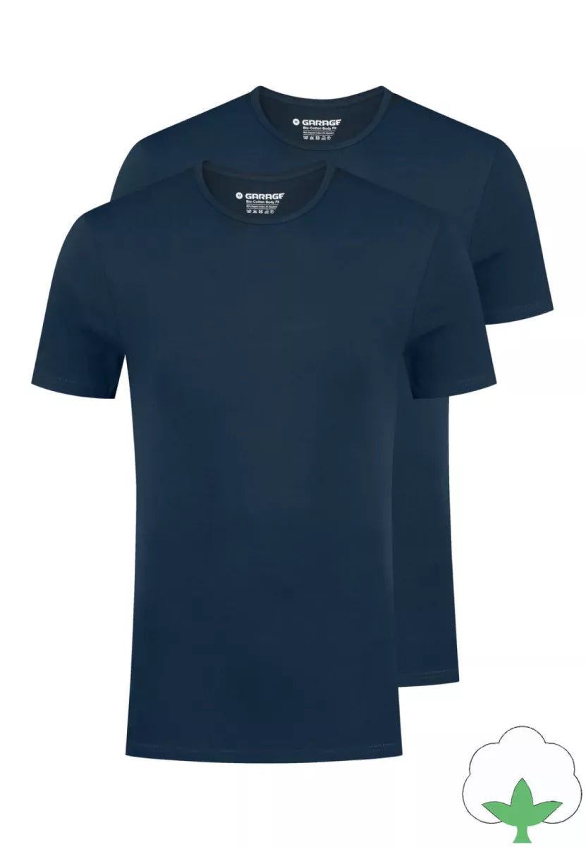 GARAGE GARAGE Bodyfit | 2Pack ONeck-Navy