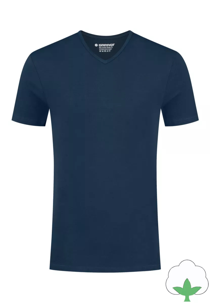GARAGE GARAGE Bodyfit | 2Pack VNeck-Navy