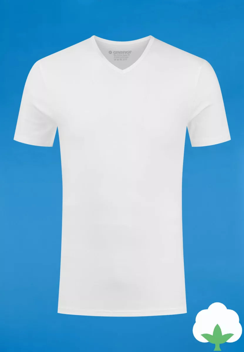 GARAGE GARAGE Bodyfit | 2Pack VNeck-Wit