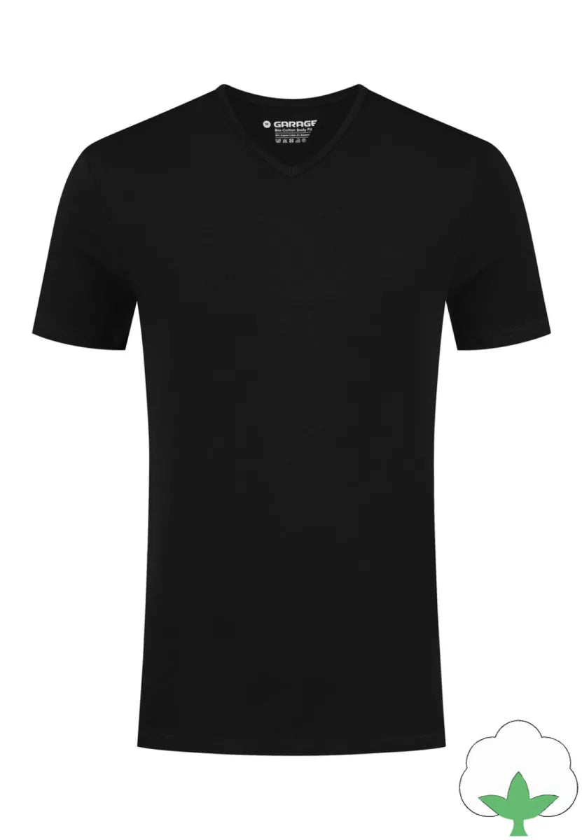 GARAGE GARAGE Bodyfit | 2Pack VNeck-Zwart