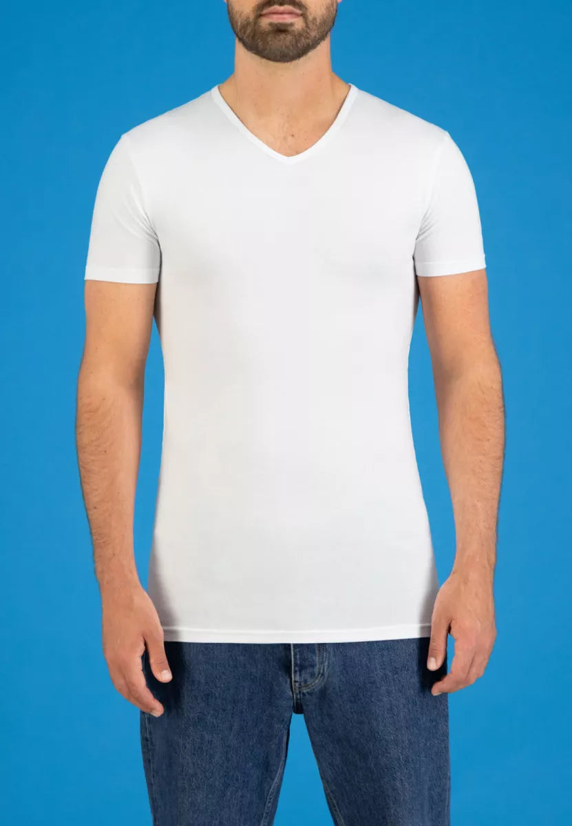 GARAGE GARAGE Bodyfit | 2Pack VNeck-Wit