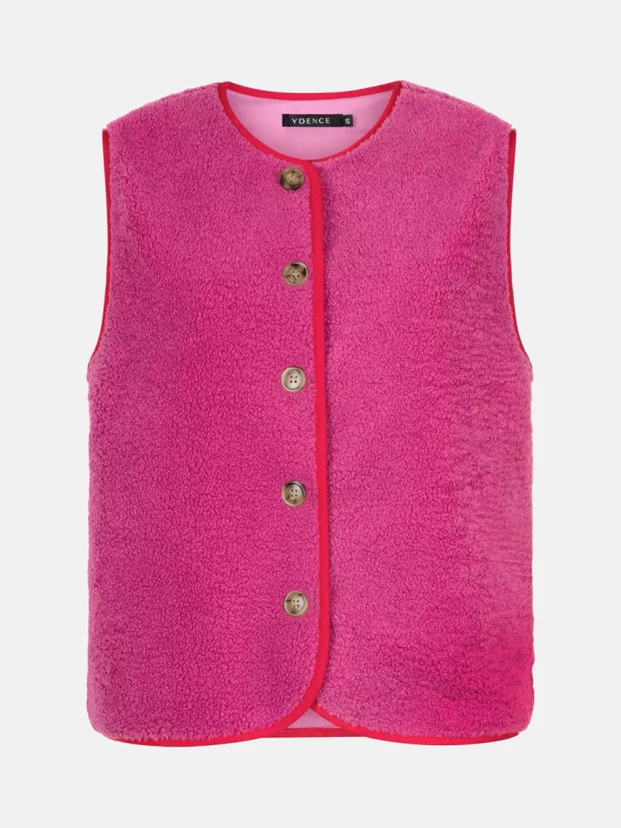 Ydence Gilet Puck - Fuchsia Purple