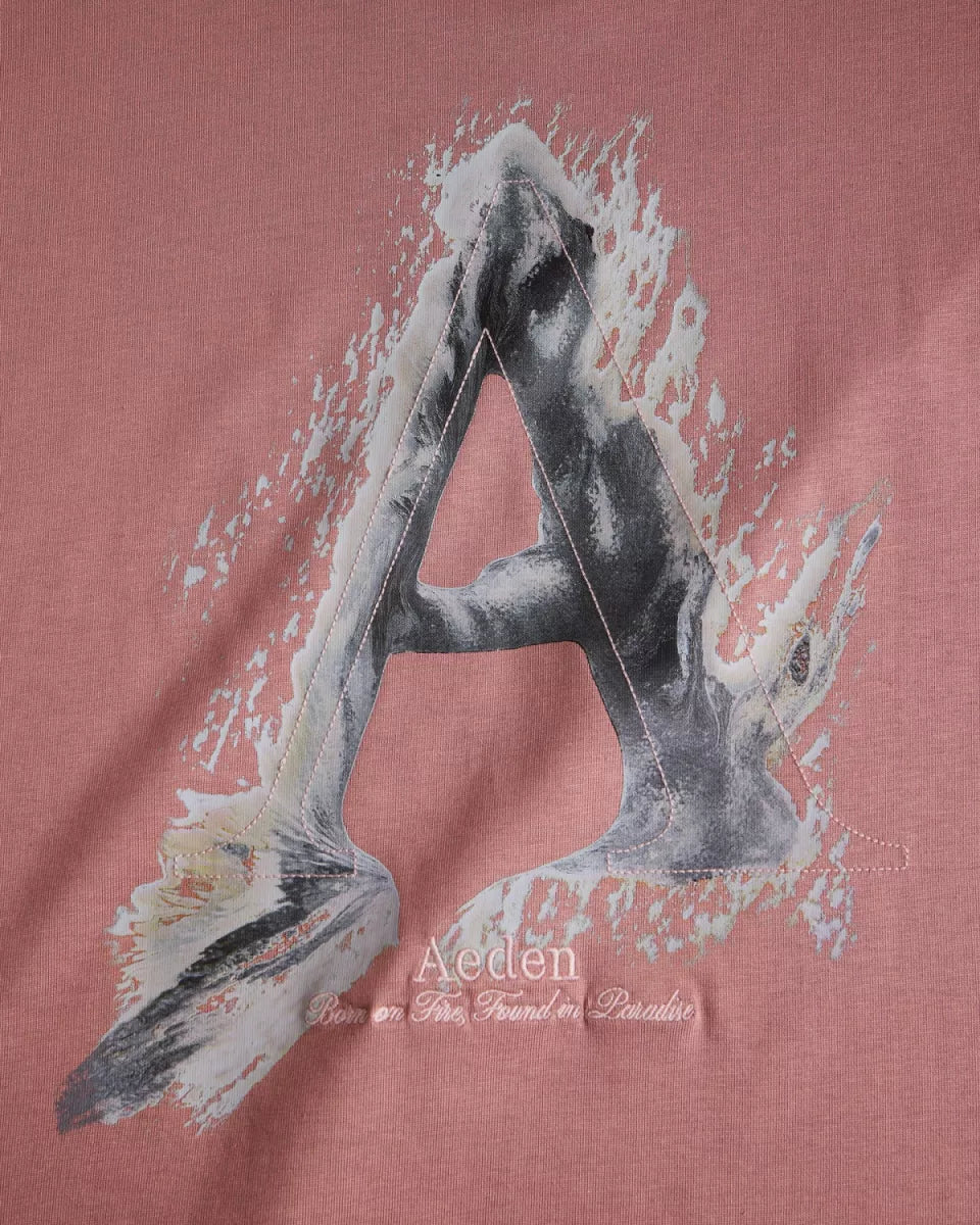 AEDEN Jovencio Tee - Ash Rose