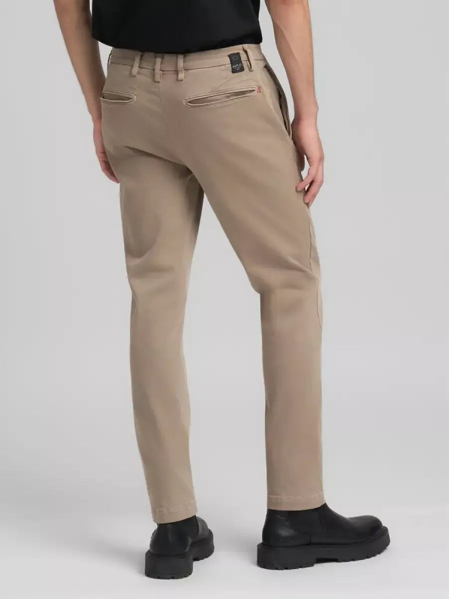REPLAY Chino Hyperflex pants straight -  KHAKI