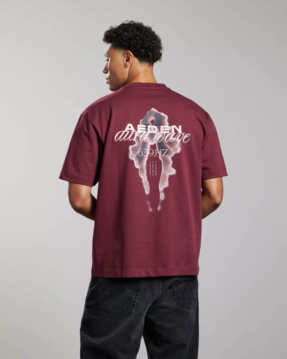 AEDEN Lucius Tee - Bordeaux