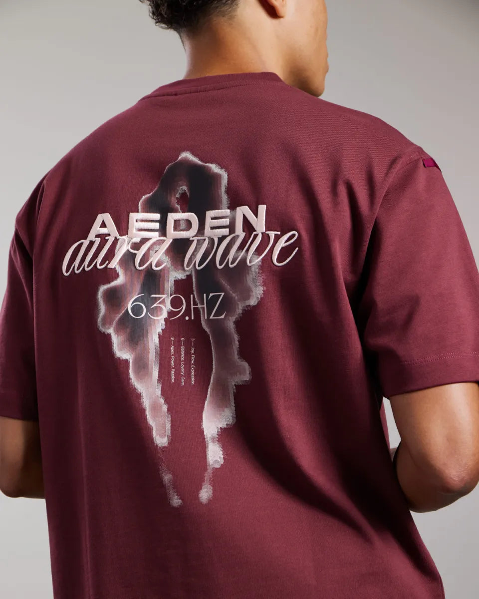 AEDEN Lucius Tee - Bordeaux