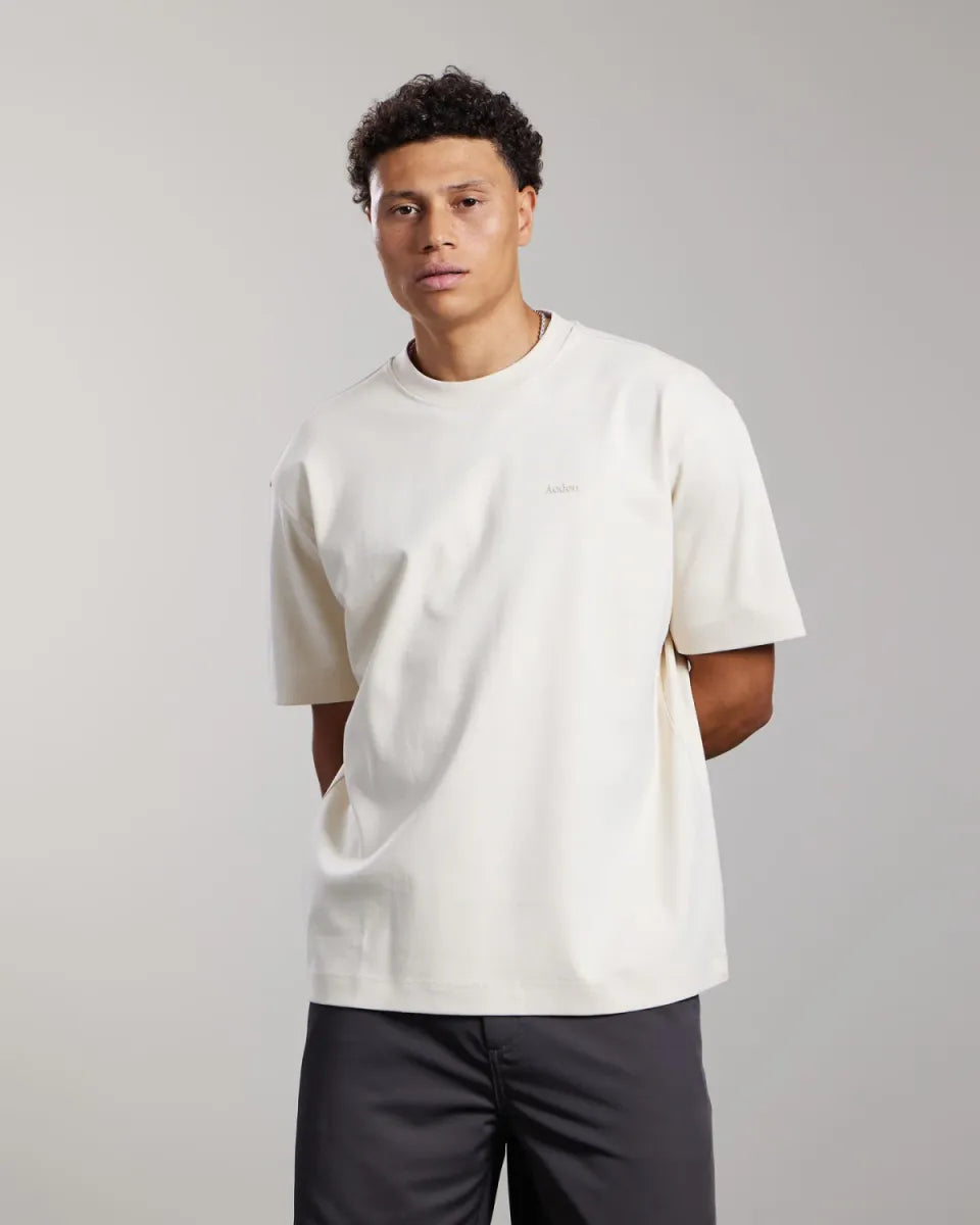 AEDEN Luma Tee - White Cap Grey