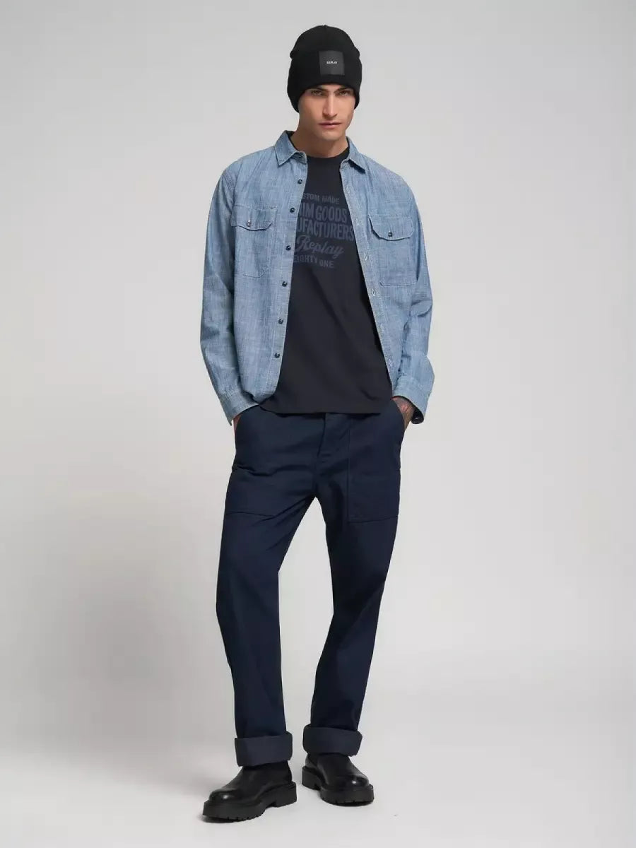 REPLAY T-Shirt Met Print
