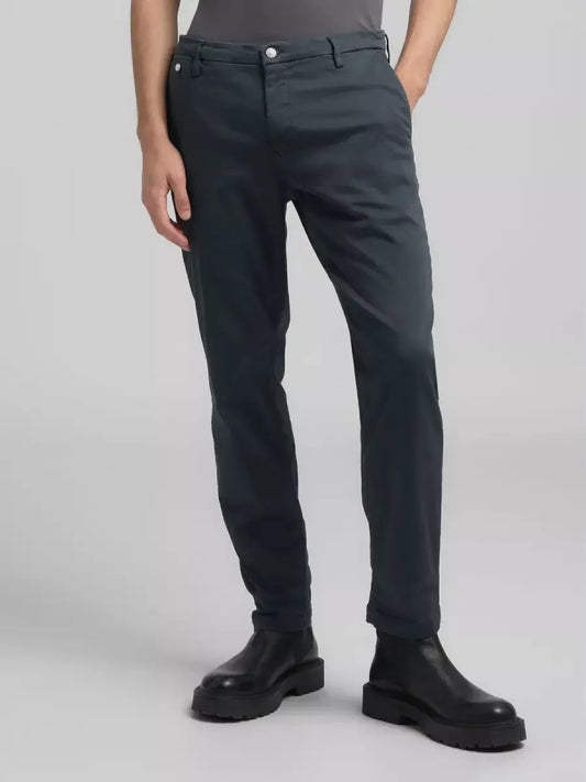 REPLAY Chino Hyperflex - donkergroen