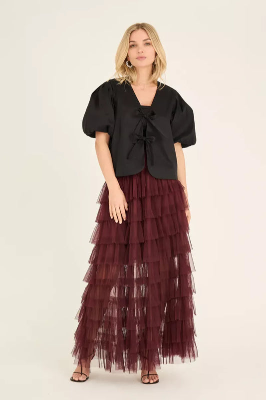 A VIEUW Miranda Skirt - Burgundy
