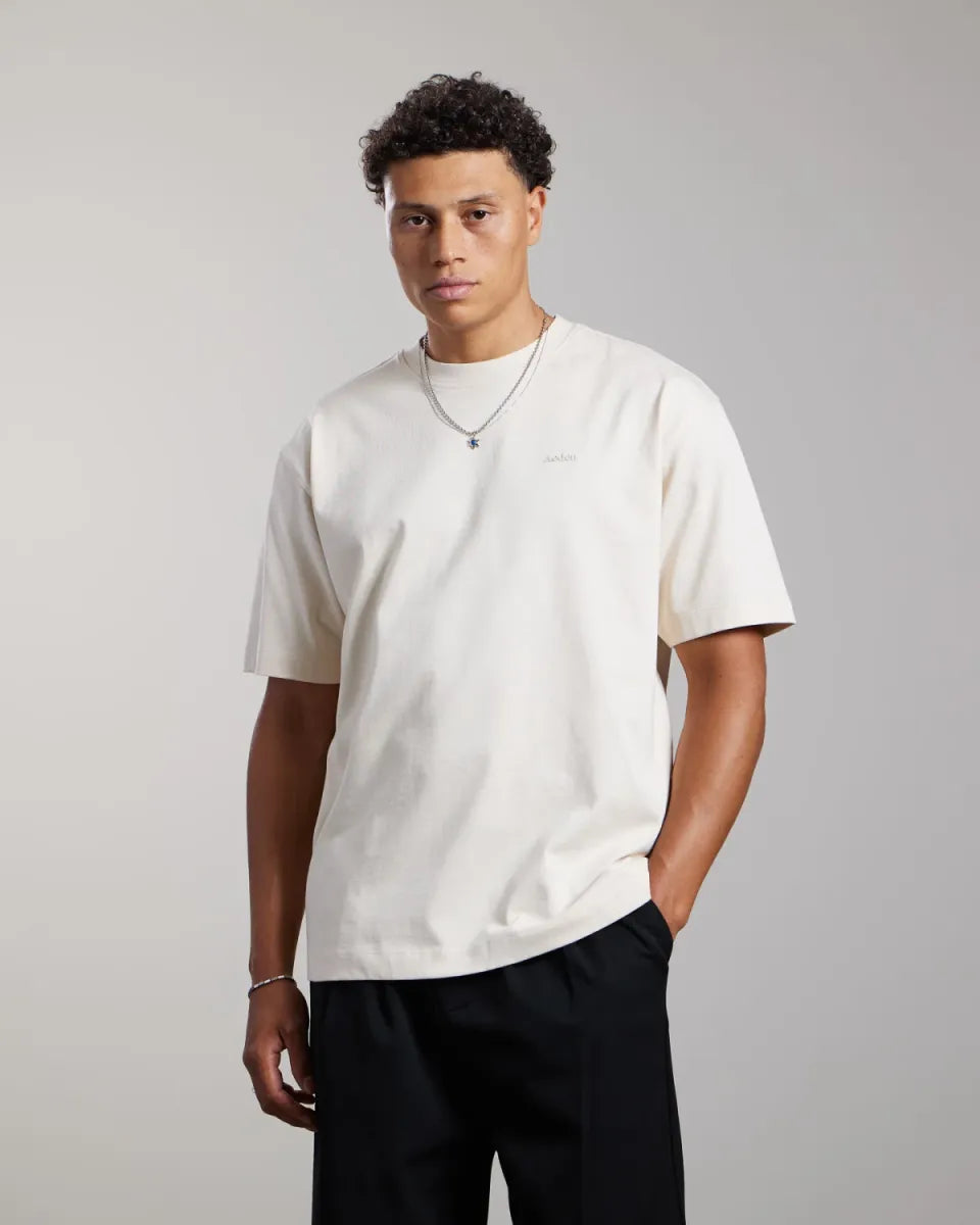 AEDEN Monas Tee - White Cap Grey