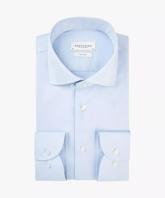 PROFUOMO Noah Shirt Cutaway - Blauw