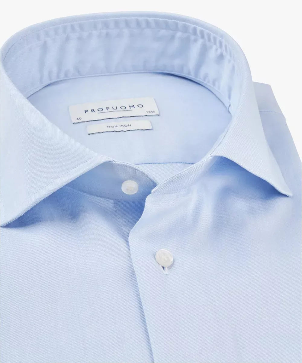 PROFUOMO Noah Shirt Cutaway - Blauw