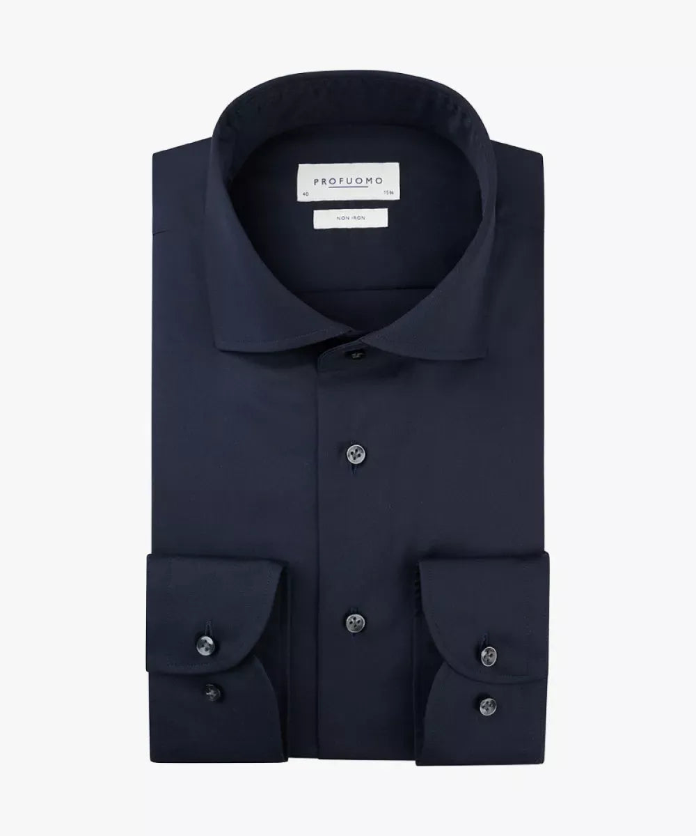 PROFUOMO Noah Shirt Cutaway - Navy
