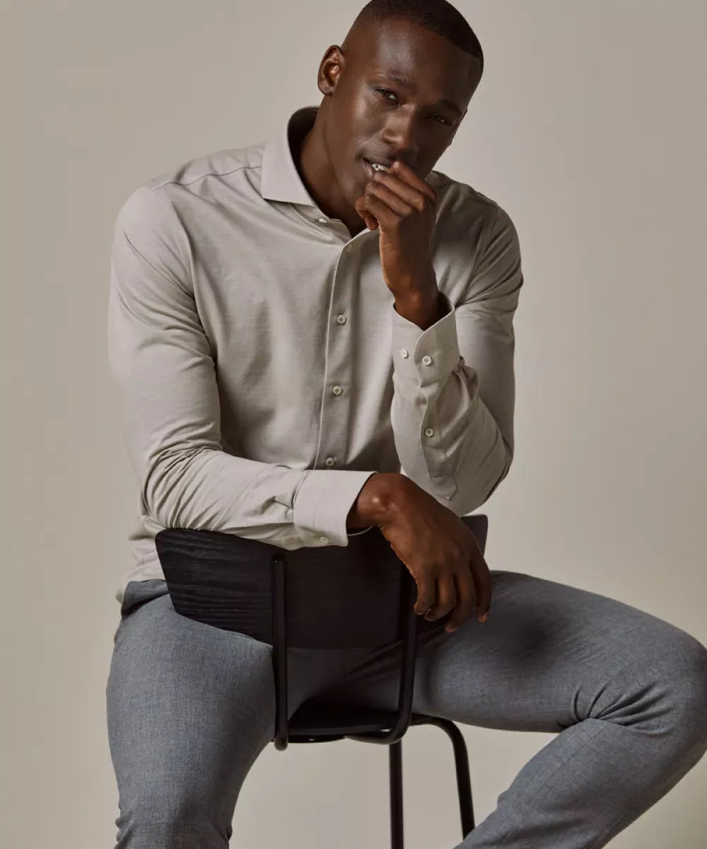 PROFUOMO Shirt Japanese Knitted - Beige