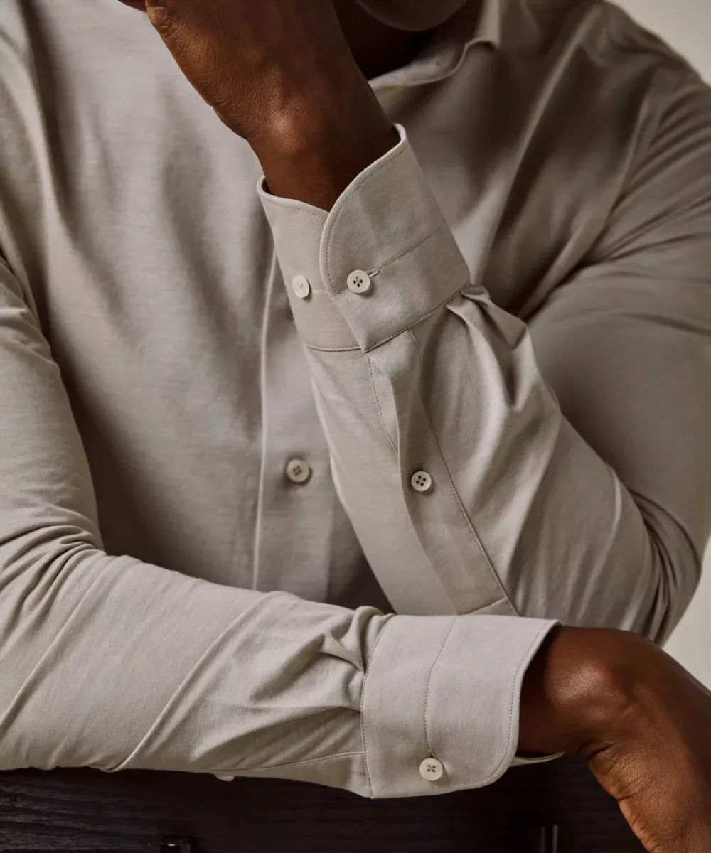 PROFUOMO Shirt Japanese Knitted - Beige