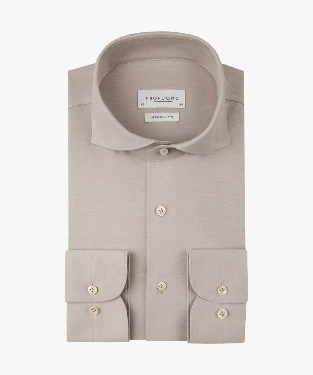 PROFUOMO Shirt Japanese Knitted - Beige