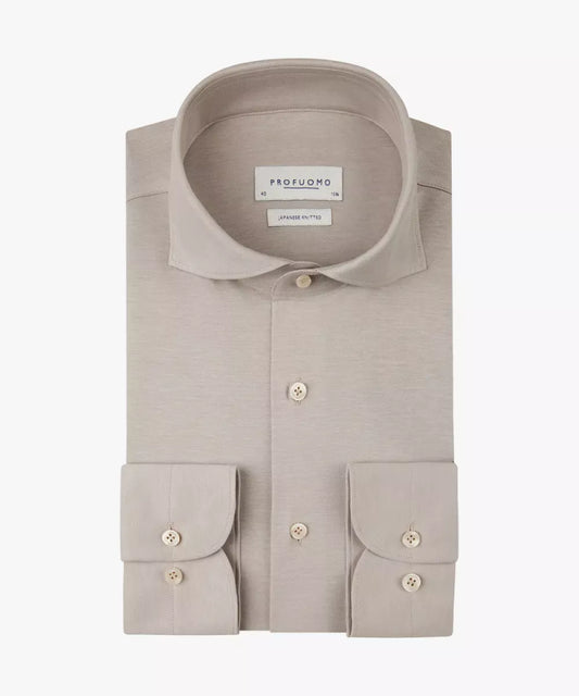 PROFUOMO Shirt Japanese Knitted - Beige