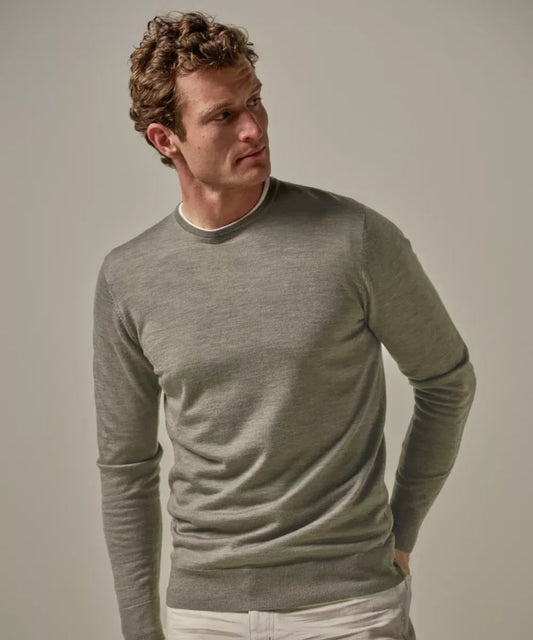 PROFUOMO Merino Crewneck - Groen