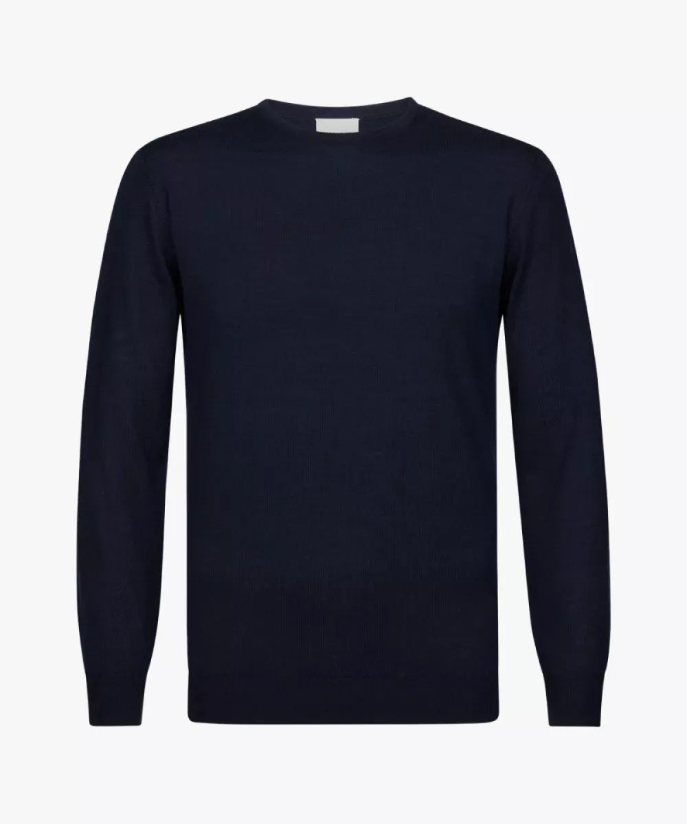 PROFUOMO Merino Crewneck - Navy
