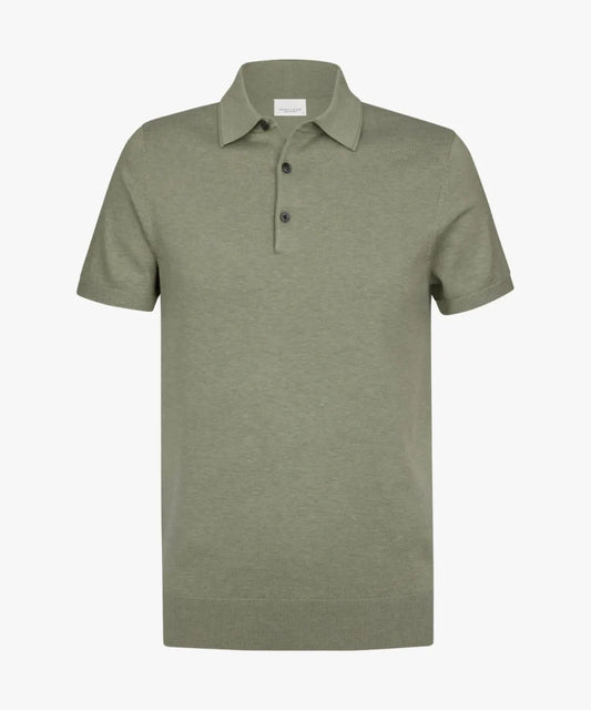 PROFUOMO Short Sleeve Polo - Mid Green