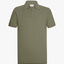 PROFUOMO Open Collar Polo - Mid Green