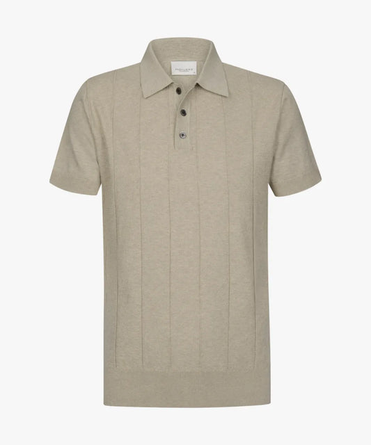 PROFUOMO Short Sleeve Polo - Beige