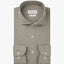 PROFUOMO Linen Shirt Cutaway - Dark Beige
