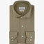 PROFUOMO Linen Shirt - Mid Green