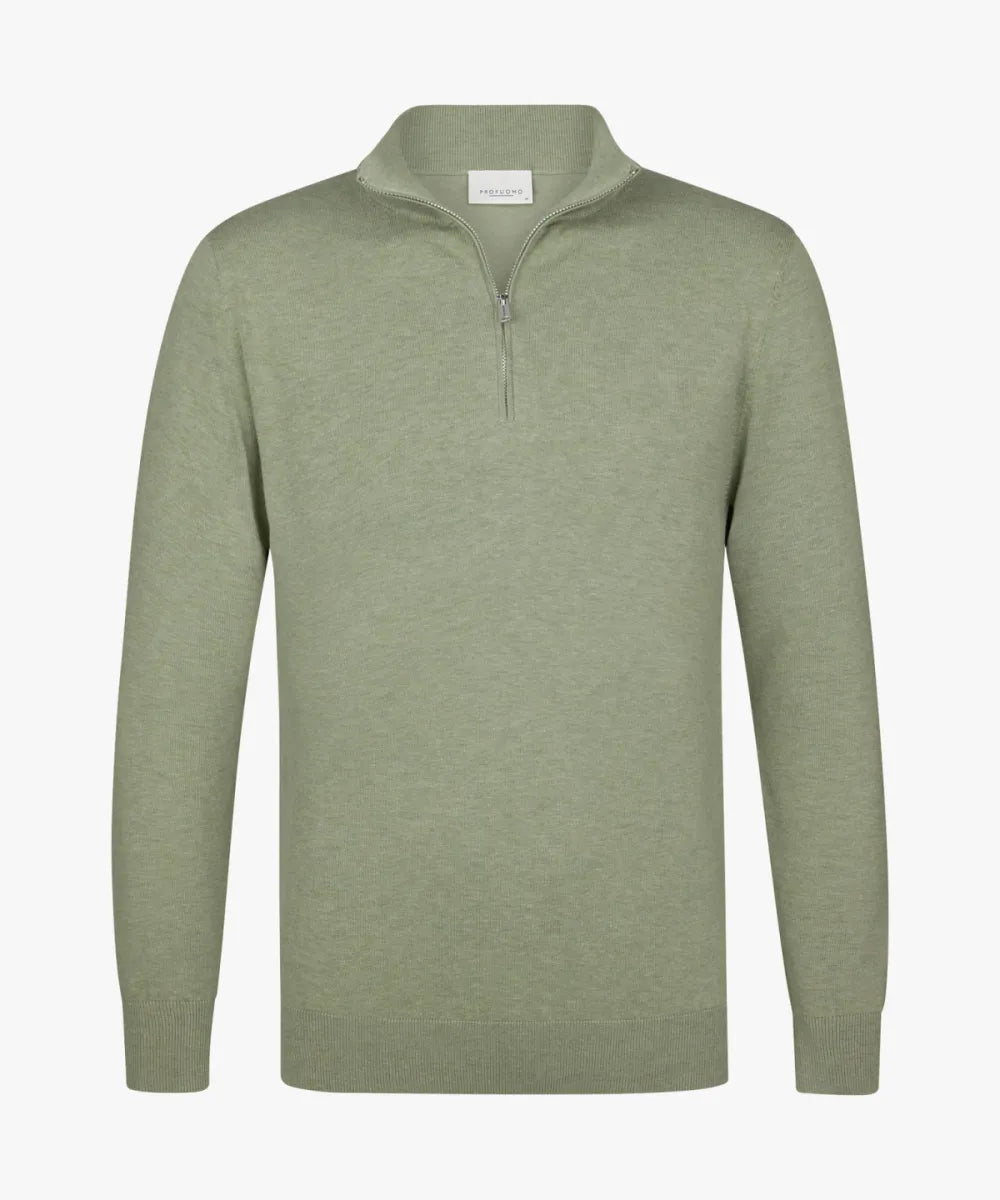 PROFUOMO Pullover Half Zip - Green