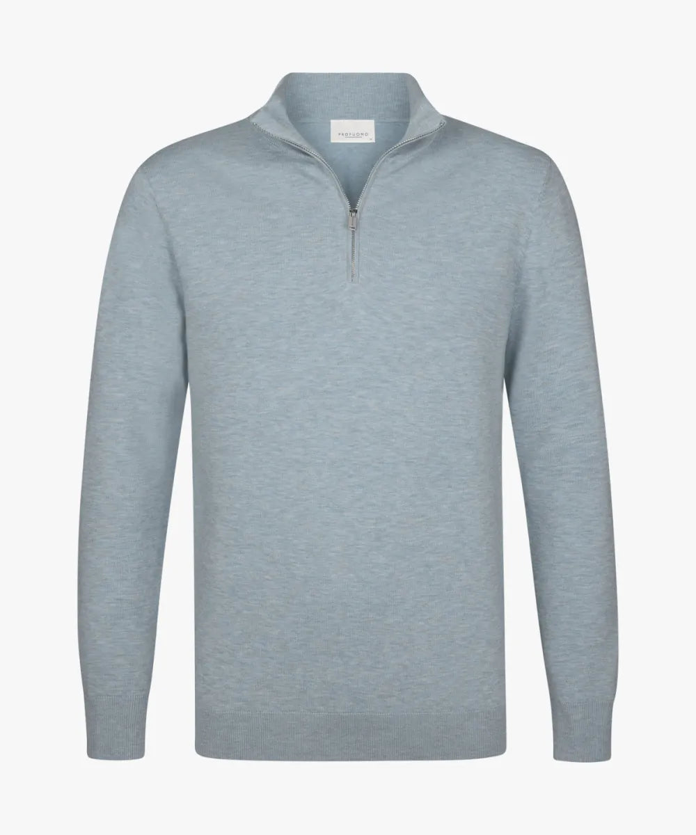 PROFUOMO Pullover Half Zip - Blue