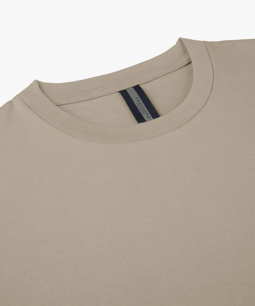 PROFUOMO T-Shirt Crew Neck - Beige