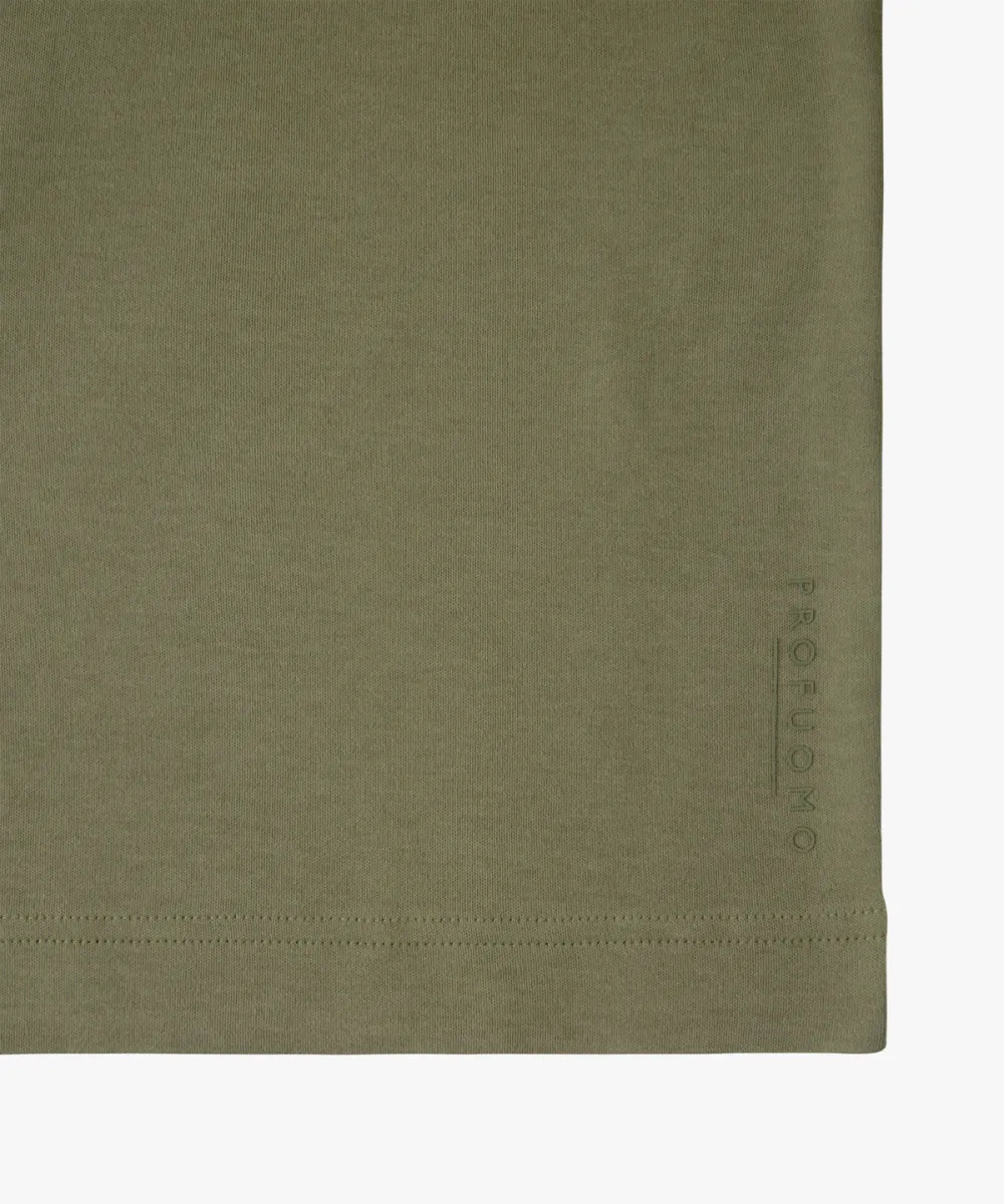 PROFUOMO T-Shirt Crew Neck - Mid Green