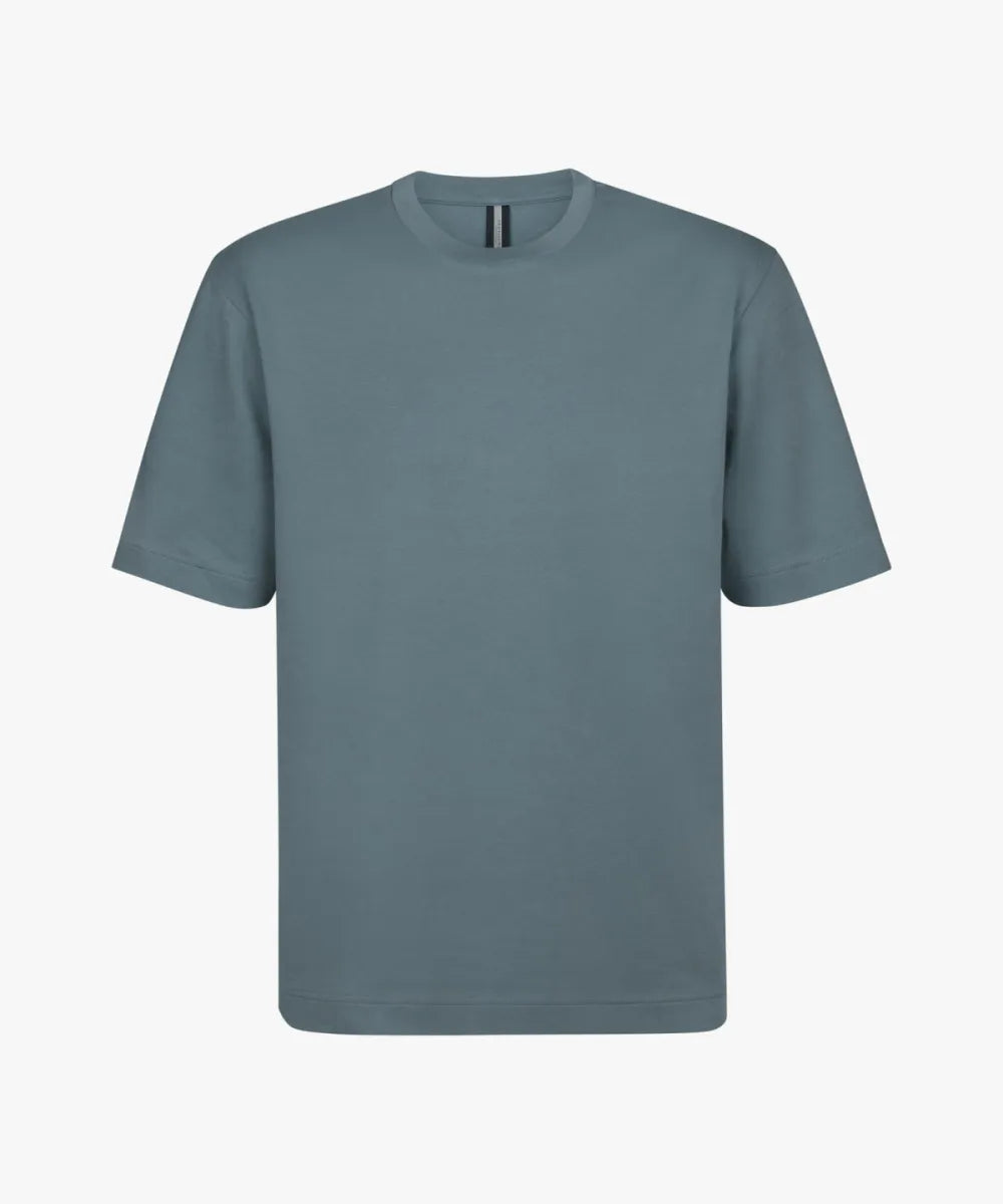 PROFUOMO T-Shirt Crew Neck - Grey Blue