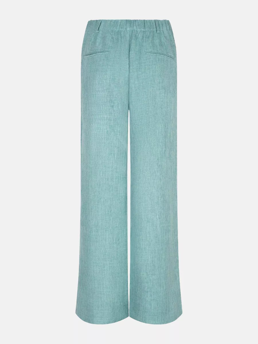 Ydence Pants Leona TALL - Turquoise Melange