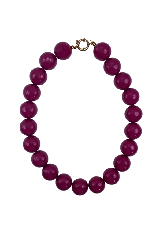 BONNIE STUDIOS Wilma Necklace - Aubergine
