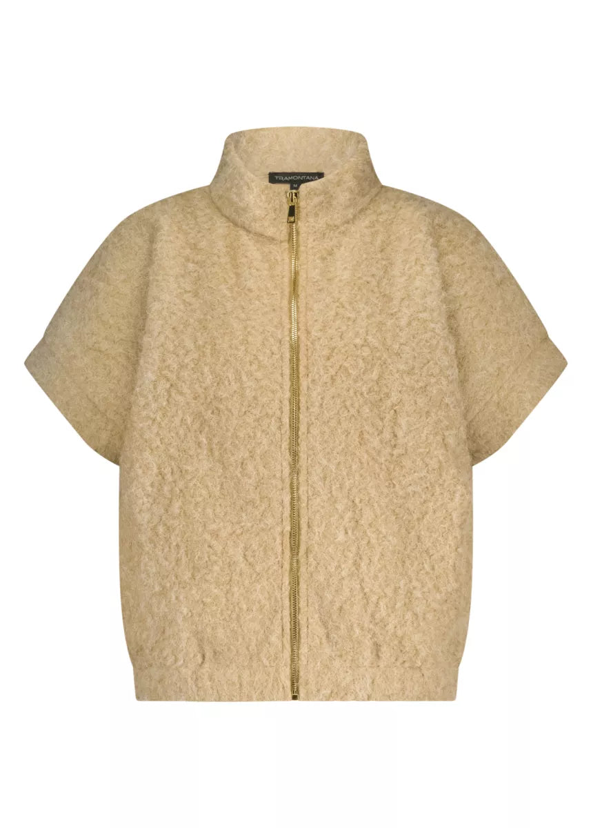 TRAMONTANA Bouclé Short Sleeve Jacket